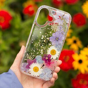clear flower Phone case Cover For Iphone 17 pro max, pixel 10 s25 16 9 s24 15